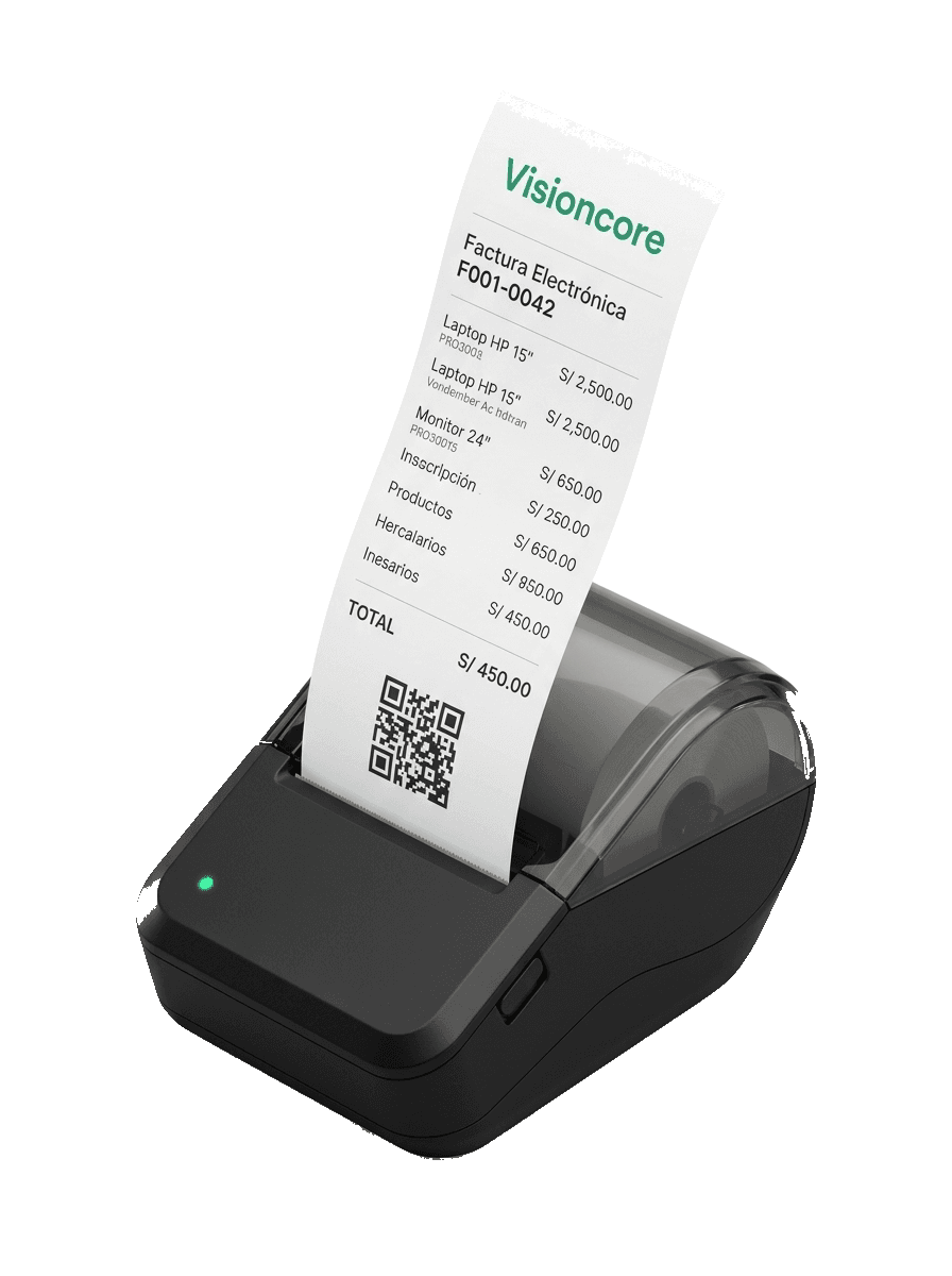 Impresora Térmica POS VisionCore con Boleta Electrónica SUNAT